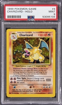 1999 Pokemon Holographic #4 Charizard - PSA MINT 9